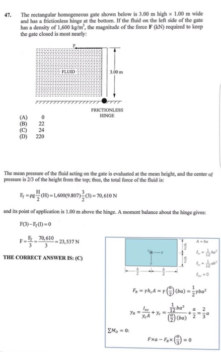 The rectangular homogeneous gate shown below is 3.