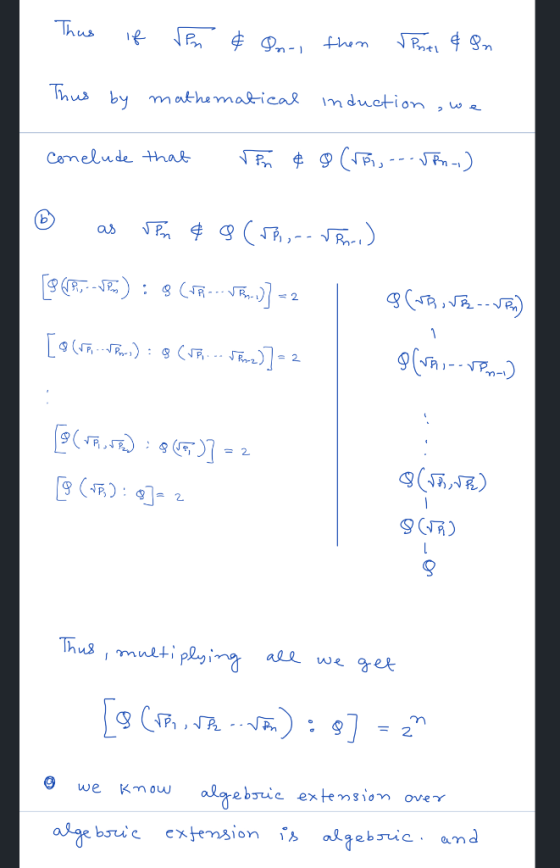 Thus if ren & On-, then & Pati & In Thus by mathematical induction, we conclude that rpn & 8 (ro .son-1) [PCR, --JE) : 8 (---