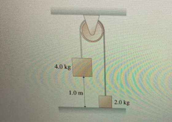 4.0 kg 1.0 m 2.0 kg