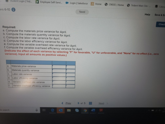 Student Login | Trid... Employee Self-Servi... Login | Salesforce Home CNSSS : Home ® Trident Main Site. Calend ers 6-10 i Sa