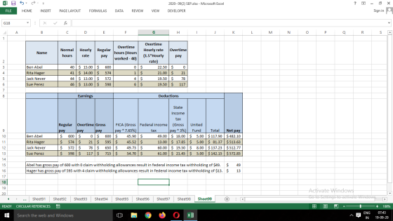 XUS 2020-09(2) SEP.xlsx - Microsoft Excel ? X FILE HOME INSERT PAGE LAYOUT FORMULAS DATA REVIEW VIEW DEVELOPER Sign in G18 X