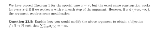 We have proved Theorem 1 for the special case T, but the exact same construction works for every R if we replace T with r in