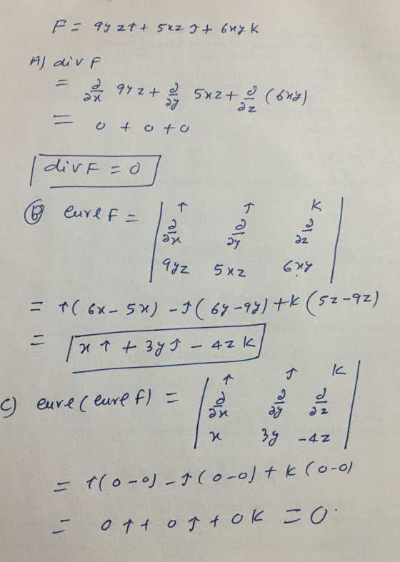 F = 94 et + 582 It bnyk. Al diva 972+ 52+. (owy) az - o t o to dirf =0 © Cure f 5x2 9yz 5x2 63 = 4( 68-54) - 5 (69-97) tk (52