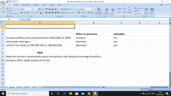 Con = New Microsoft Office Excel Worksheet - Microsoft Excel - 0 X Insert View Home Cut Page Layout Formulas Data Review Cali