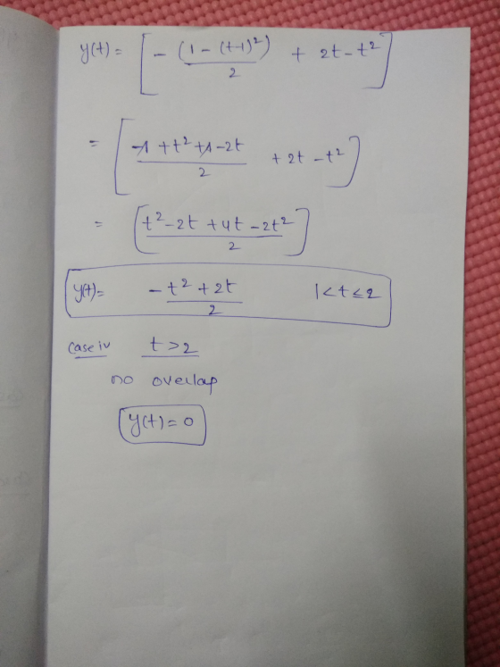 y(+) (1- ( tat-t2 At+²+4-2t tat-t2 2 (+2_2t tut-at? 2 yet)- -t2t2t 2 ktla Case in t> no overlap yet)=0