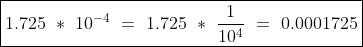1 1.725 104 1.725 0.0001725 104