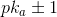 pk_a\pm 1