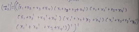 JUU (2])=(((x + x2 + x3 + xy) (X1 + Xg+ *g+ xy!) (x, + xy + x3 + x4) ex, +x) +xz+xu (x,+ x2 + x3 + xyl) CX,+x2+xg+xy!) (X
