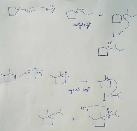 methyl shift , о / И — И с. — hydride shift И So,