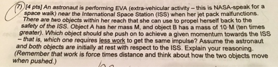 An astronaut is performing EVA (extra-vehicular ac