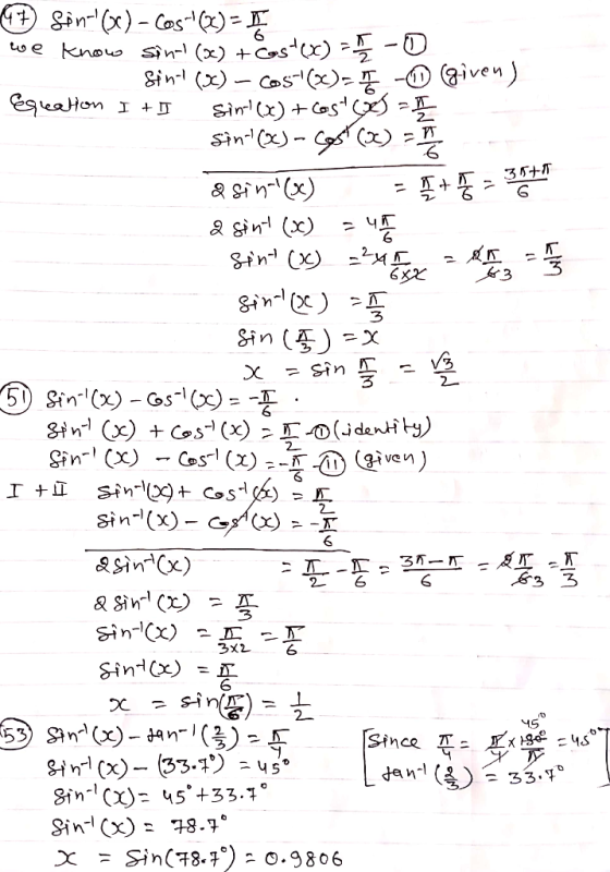 Lo e 6 6 6 2 6 326 6 Since T Sin-(x) 8. Sin(73*) 0.9806