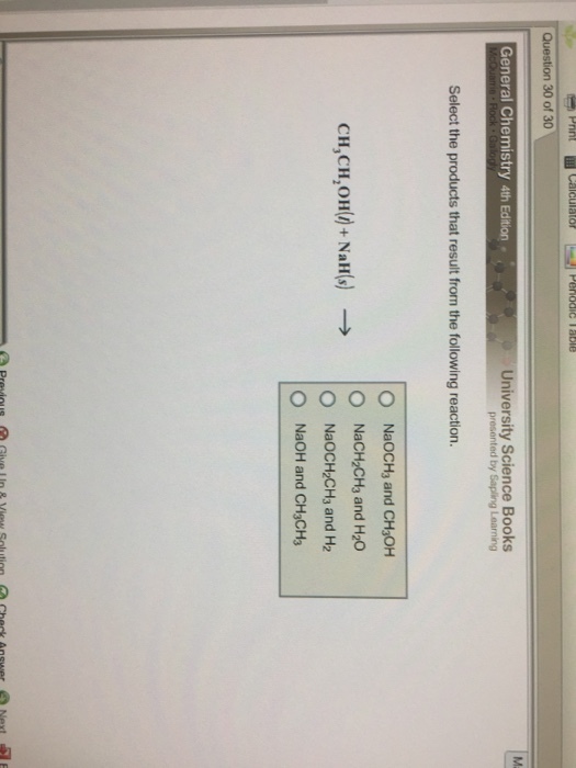 Select the products that result from the following