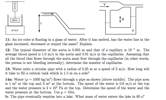 An ice cube is floating in a glass of water. After