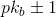 pk_b\pm 1
