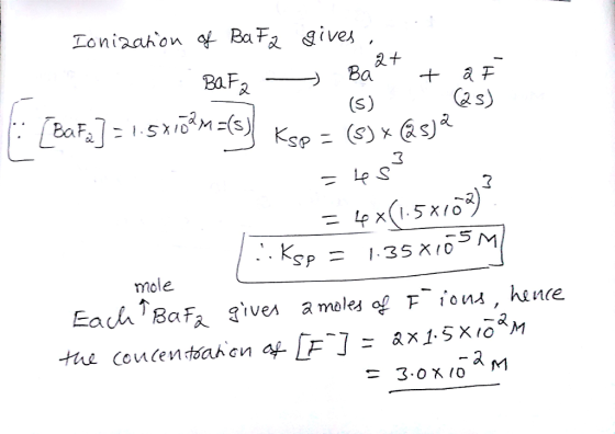 Toniaahon o Ba Fa qive 刄+ (2 s) BaF Ksp (s) x @s)* mole 又