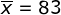 X 83