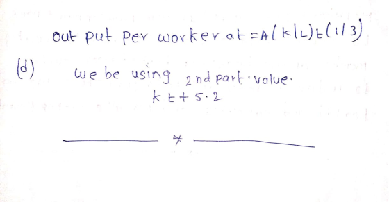 out put Pev worke at lklu(l 3) d) we be using nd por volue 2 hd Part value