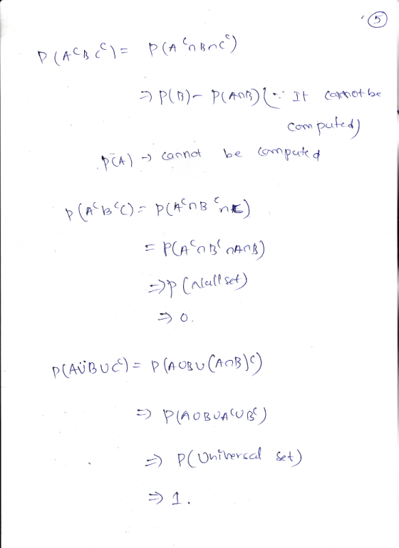 Com puted) 0 r(AiB UĆ)-р (AcBo@ B)() ntrevcal set う1