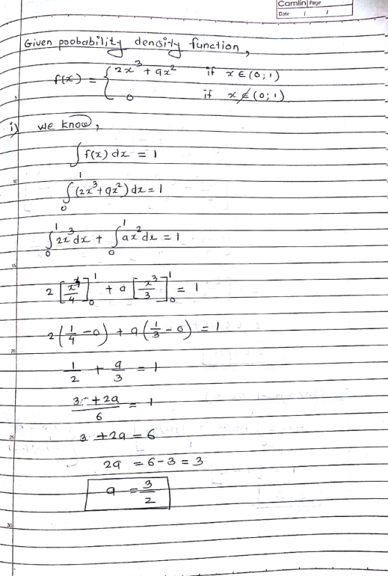 Camlin Page Date Given PDObabǐ unction knoo ywe fix) di- 2. 2. 6
