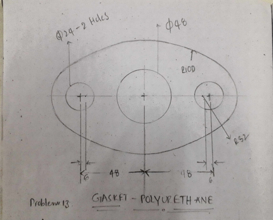 24-2 Hdles 210D 48 48 GIASKET POLYURETH ANE Problewe 13