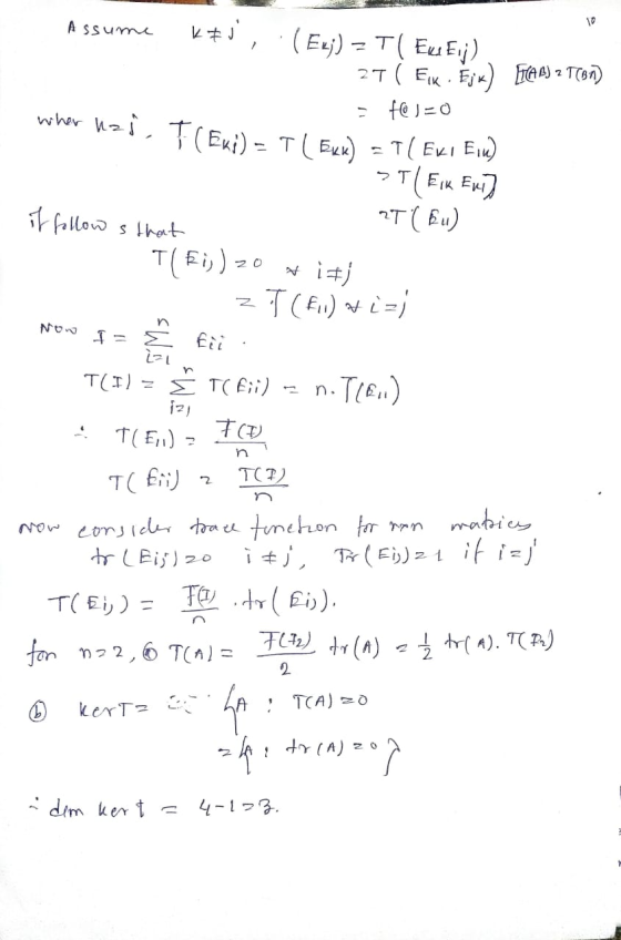 wher hz Assume k#3, (Ex;) = T( Eus Eij) 27 ( Eik. Ejx) ICAL) 2 T (B1) - f@ J=0 - }(Exi) - TI EKK) = T( Eki Elu) ST(Eik Eni] o
