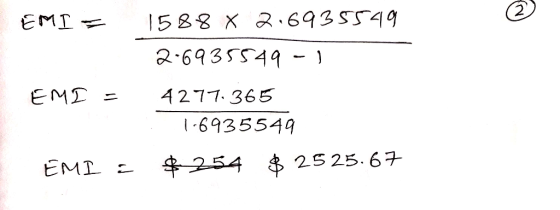 EMI = 1588 X 2.6935549 2-6935549-) EMI 4277, 365 1-6935549 EMI - $ 254 $25 25.67