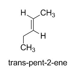 H CH3 Η CH3 trans-pent-2-ene
