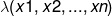 (x1,x2,...,xn)
