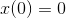 (0) = 0