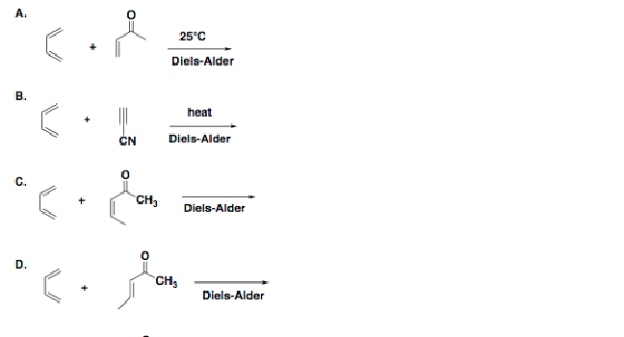 25°C Diels-Alder heat Diels-Alder 6. Love Benet Diels-Alder