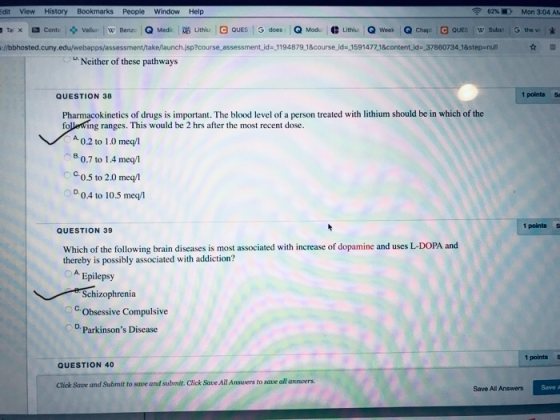 Edit View History Bookmarks People Window Help 62% Mon 3:04 AM :/bbhosted cu y.edu/webapps/assessment/take aunch sp?course as