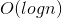O(logn)
