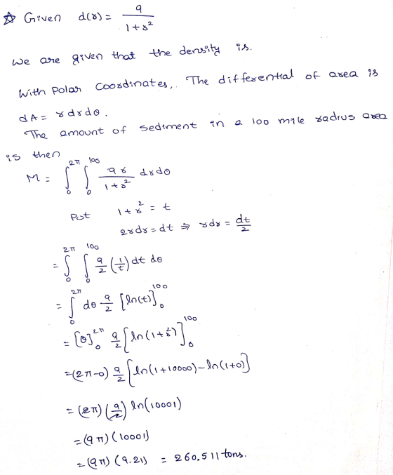 ☆ Given d(8)= — 1+82 we are given that the density is. of is The area . differential coordinates. with polar erea sedement in