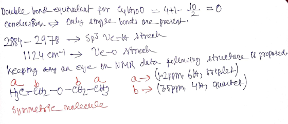 Double bond equtaleat fer yo0 4t1- 10 0 2 Coneluefon Only ngae bonds ore preent 28- 299 1124 cm Sp v hreeh Ve-o Mreel Keepmg