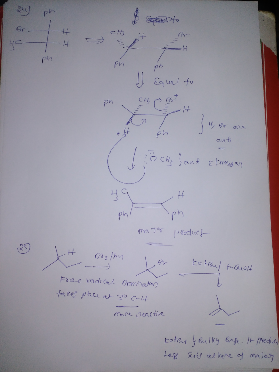 ph Br H h Ph ph JEainl to CH ph anti ph Ph poduc koteul faiot Br Facee mdso Bonnator fakes phc at 3° C- ene seacthe Ley Sef a