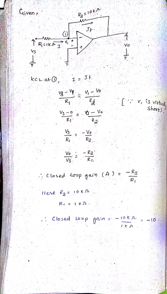 iven 1 Vo 2 Shost) RI Vs Vs Closed Lơop gair) (A)--R2