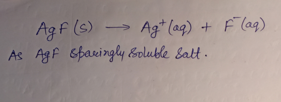 Agf (s) As Agf &pauingly &oluble Satt Ag (ag) + Flag)