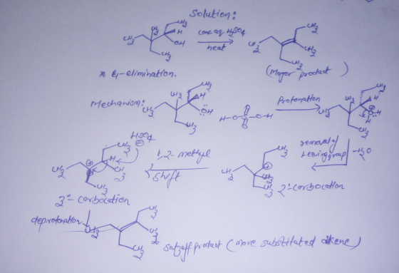 Solution 내 내 neat 내. a e-eliminaton Mechauso O3 ち2- cH depreloator