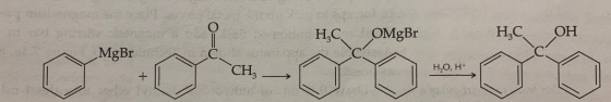 o H, C OMgBr НСОН С. с со MgBr CH, Н,0, H+