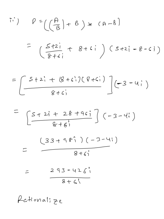 ii) Dec (1+B)* CA-6] le * 8+i) (542-8--7) *** ***2*F} ](3-4;) =rstzit (8+61)(8+61) 7 i 8f6i ui) = (strit 28+9677 Le &to 41) (