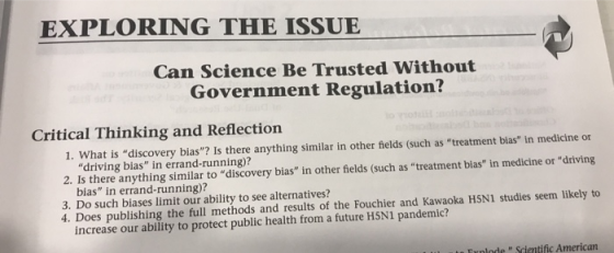 EXPLORING THE ISSUE Can Science Be Trusted Without Government Regulation? Critical Thinking and Reflection 1. What is discov