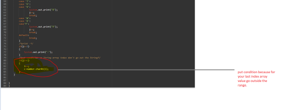 case T: case U: case V: System.out.print(8); j++; break; case W: case X: caseY: System.out.print(9); j++; bre