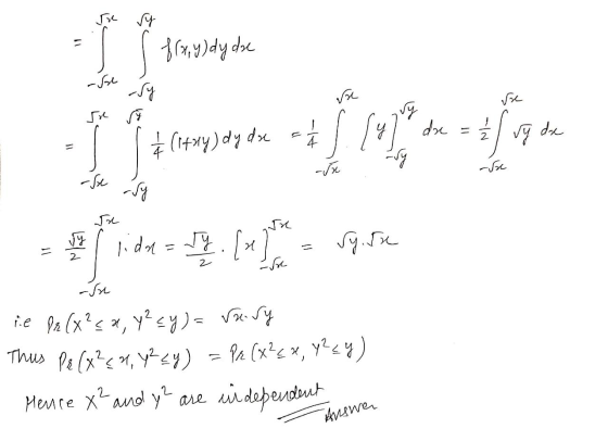 • If than f(x,y) dy dze کی۔ -se j troupesin en proef an of ideo 3. (a) Sp hr- hi 9. Гх. ie Pr (x² < x, y²ey)= re.ry This Pe (