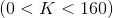 (0<K<160)