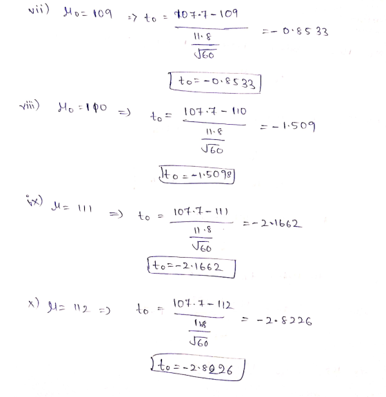 vii) Mon 109 > to40707-109 -0.85 33 11.8. Joo 1 to: -0.85331 viii) Mori Po -) to 10717- - = -1.509 11.8 Joo Ito = -1.5098) &x