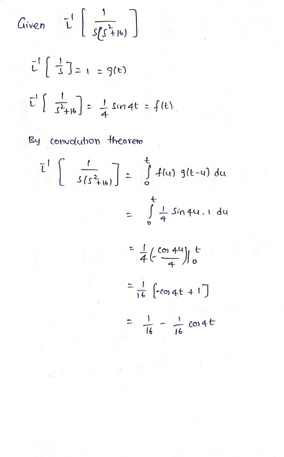Given i sestros i [ DJ=1=914) in string = + sinat = fre). By conudution theorem TI stółw] = wglt-u) die E s sin quil du **(c