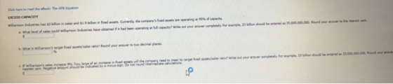 EXCESS CAPACITY What will not have and had c i r colely for a 25 in would be