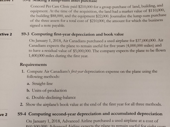 eclive J-2 Wakilig a lump sum asset purchase Concord Pet Care Clinic paid $210,000 for a group purchase of land, building, a