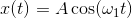 . (t) = A cos(wit)