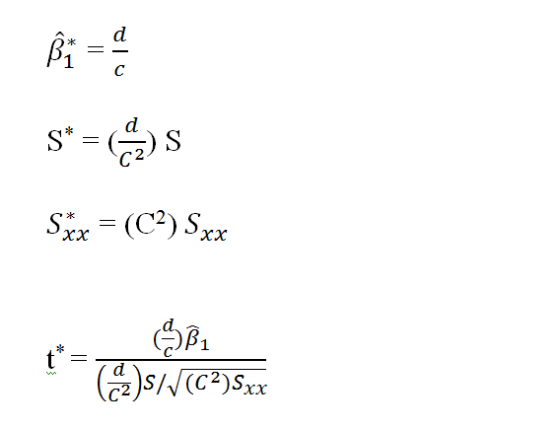 d с Bi = $*=s Skocz = (C²) Sxx * t = (a)s/(C2)Sxx